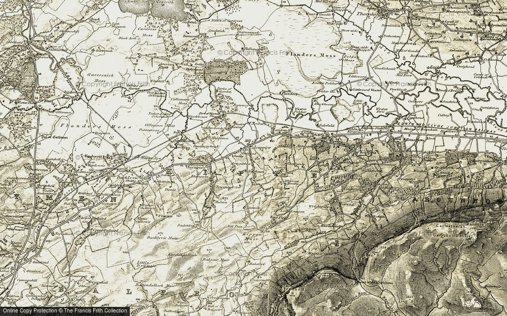 Old Map of Historic Map covering Arnbeg in 1904-1907