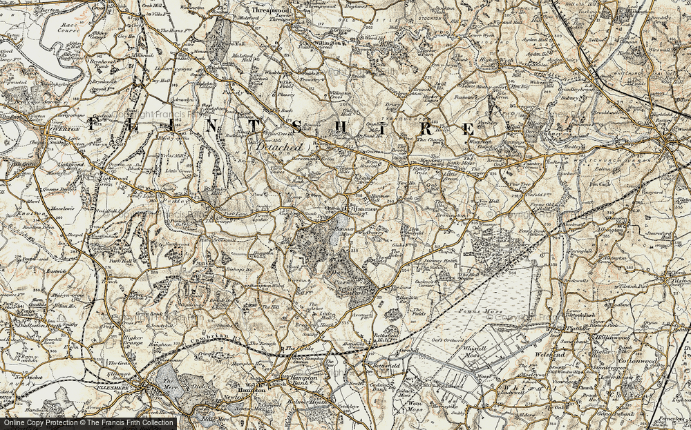 Old Map of Arowry, 1902 in 1902