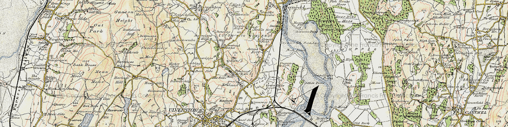 Old map of Arrad Foot in 1903-1904