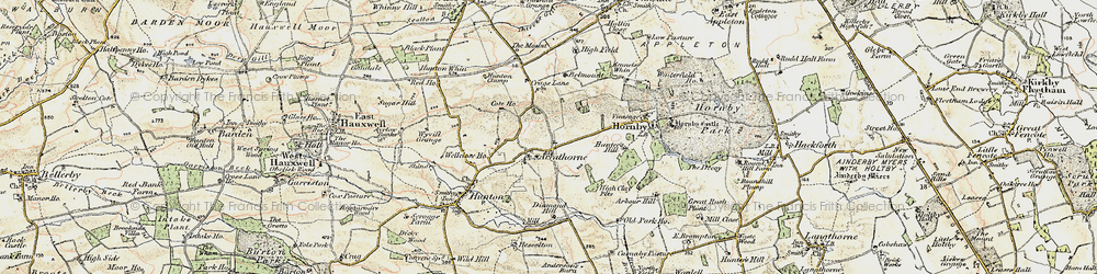 Old map of Arrathorne in 1904
