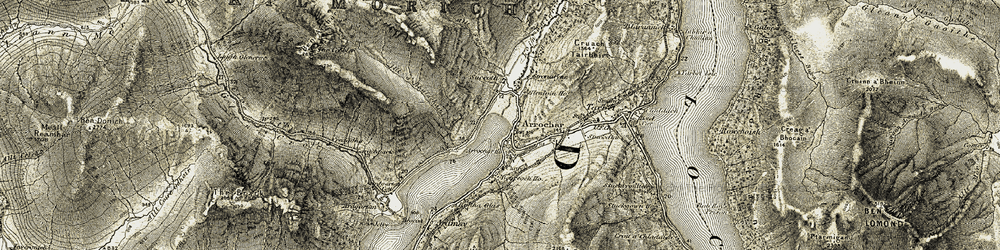 Old map of Arrochar in 1905-1907