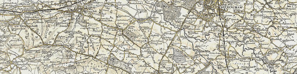 Old map of Arthill in 1902-1903