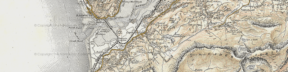 Old map of Arthog in 1902-1903