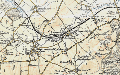 Old map of Ascott Earl in 1898-1899