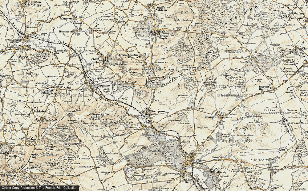 Old Map of Ash, 1897-1909 in 1897-1909