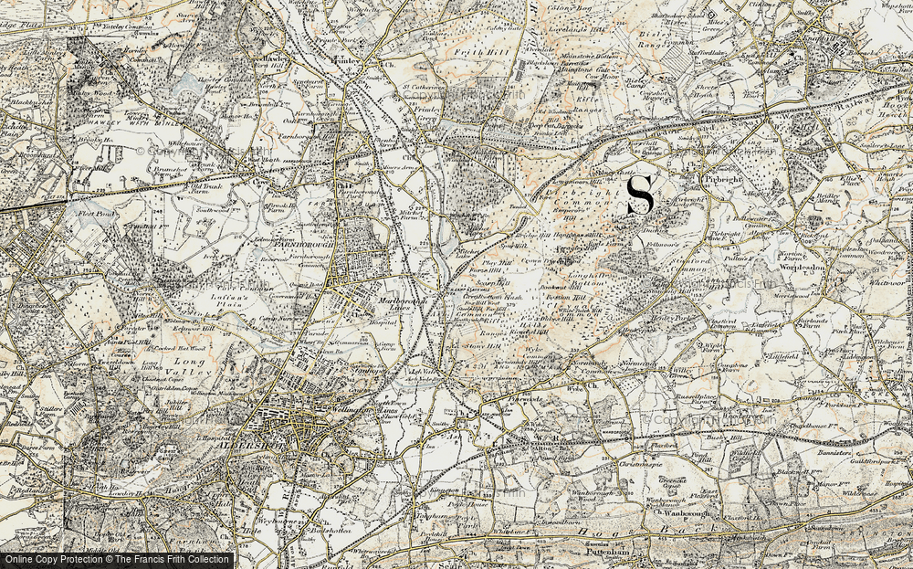 Old Map of Historic Map covering Bastion Hill in 1898-1909