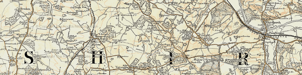 Old map of Ashampstead in 1897-1900