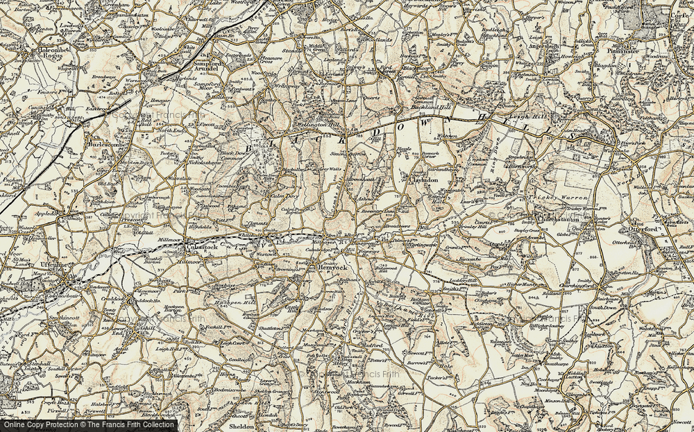 Old Map of Ashculme, 1898-1900 in 1898-1900