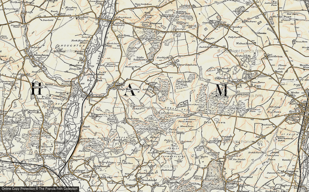 Old Map of Historic Map covering Ashley Down in 1897-1900