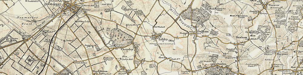 Old map of Beech Ho Stud in 1899-1901