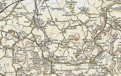 Old map of Ashmead Green in 1898-1900
