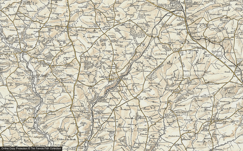Old Map of Ashmill, 1900 in 1900