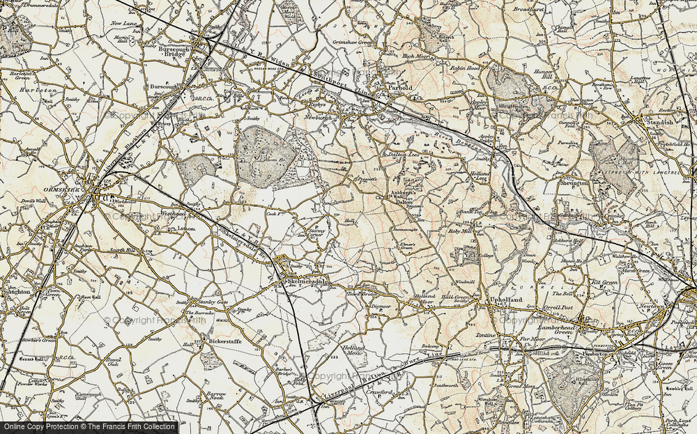 Old Map of Ashurst, 1902-1903 in 1902-1903