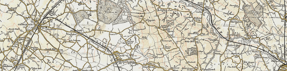 Old map of Ashurst in 1902-1903