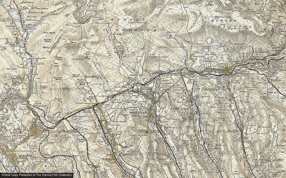 Old Map of Ashvale, 1899-1900 in 1899-1900