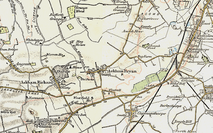 Old map of Askham Bryan in 1903