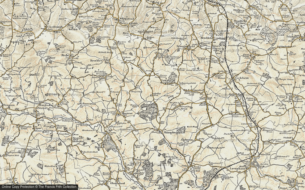 Old Map of Audley End, 1899-1901 in 1899-1901