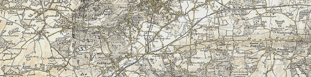 Old map of Barfield (sch) in 1898-1909