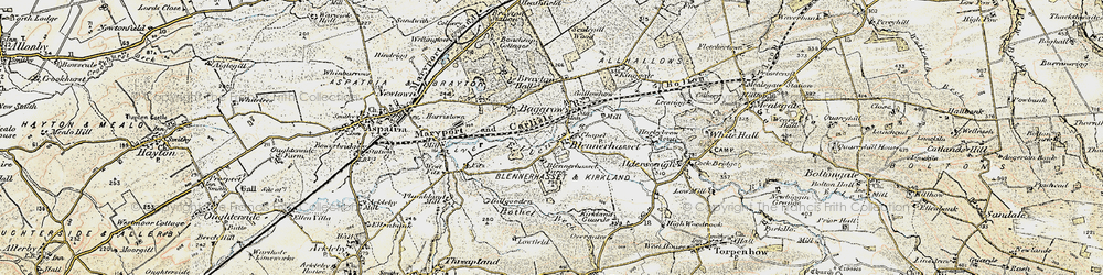 Old map of Baggrow in 1901-1904