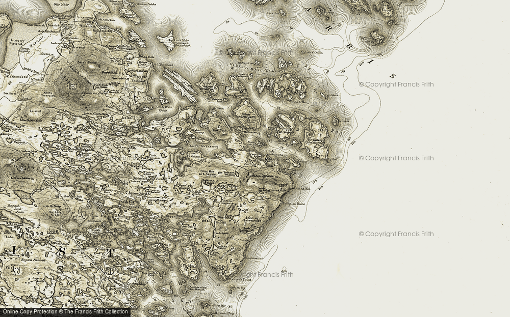 Old Map of Bàgh a Chàise, 1908-1911 in 1908-1911