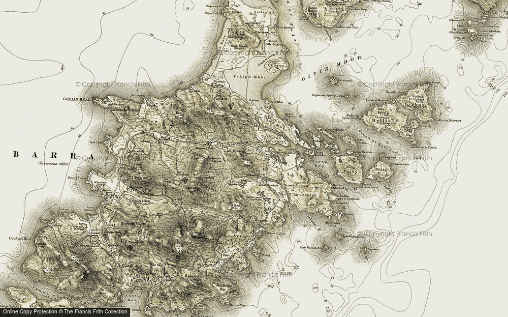Old Map of Bàgh Thiarabhagh, 1911 in 1911