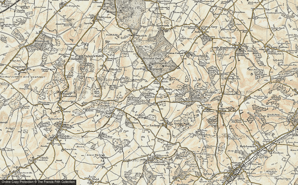 Old Map of Bagmore, 1897-1900 in 1897-1900