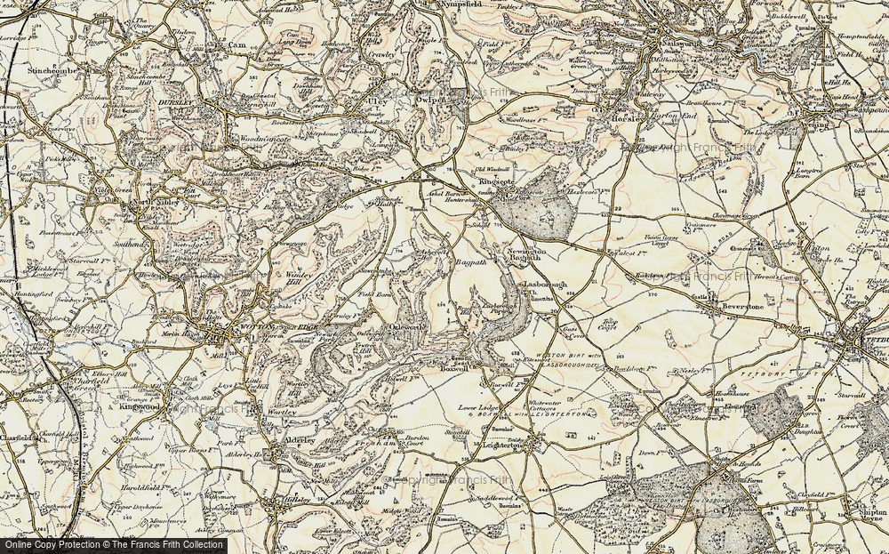 Old Map of Bagpath, 1898-1900 in 1898-1900