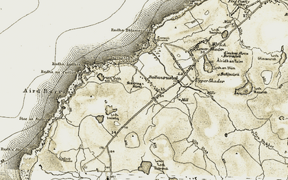 Old map of Tòl Mòr in 1911