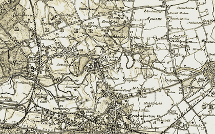 Old map of Bainsford in 1904-1907