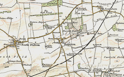 Old map of Bainton in 1903