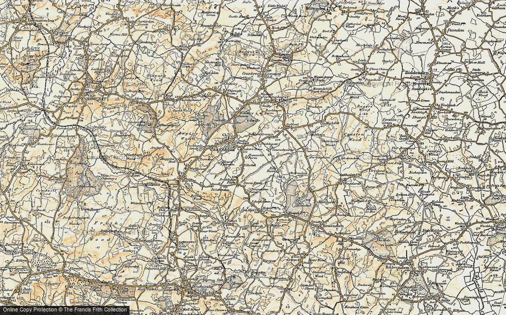 Old Map of Baker's Cross, 1897-1898 in 1897-1898