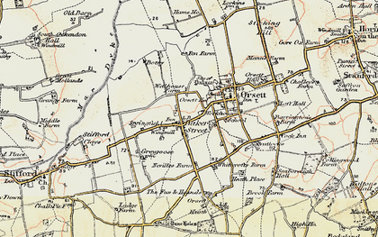 Old map of Baker Street in 1897-1898