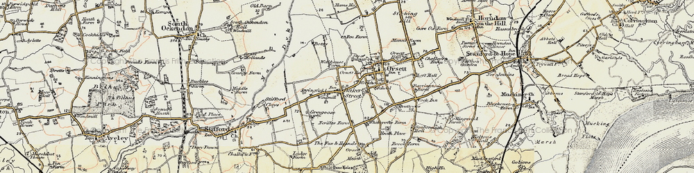 Old map of Baker Street in 1897-1898