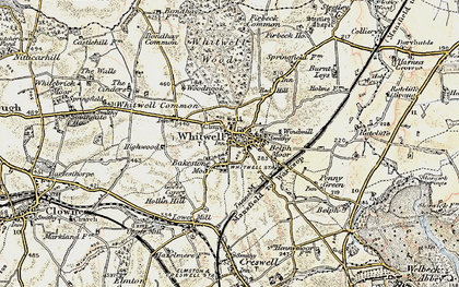 Old map of Bakestone Moor in 1902-1903