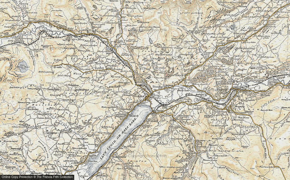 Old Map of Bala, 1902-1903 in 1902-1903