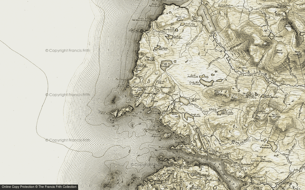 Old Map of Balchrick, 1910 in 1910