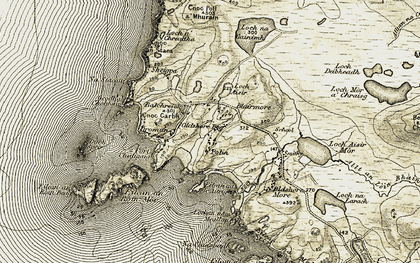 Old map of Balchrick in 1910