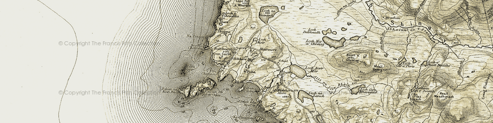Old map of Balchrick in 1910