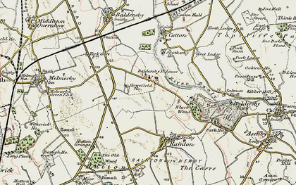 Old map of Baldersby St James in 1903-1904