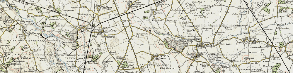 Old map of Baldersby St James in 1903-1904