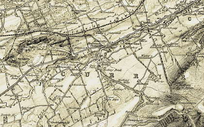 Old map of Balerno in 1903-1904
