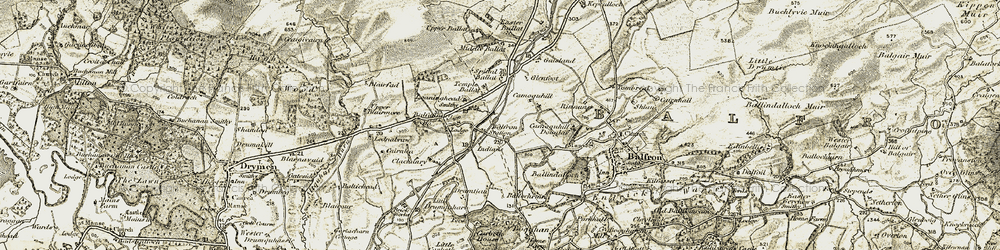 Old map of Balfron Station in 1904-1907