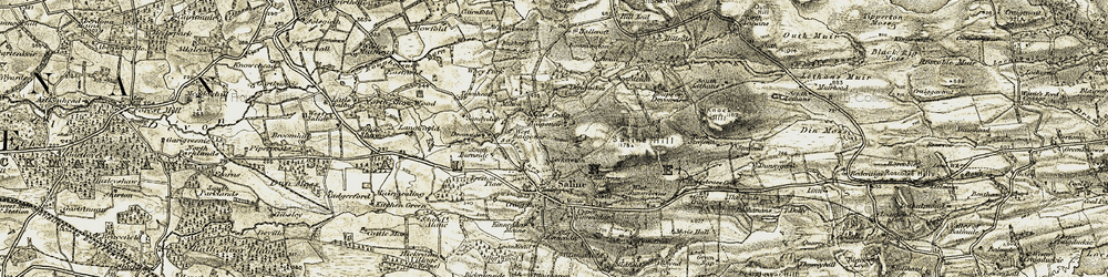 Old map of Balgonar in 1904-1906
