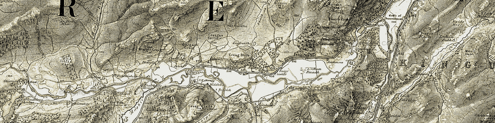 Old map of Balgowan in 1908