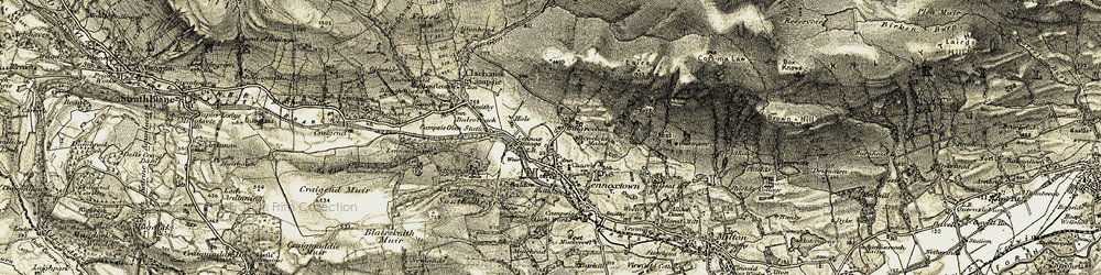 Old map of Balgrochan in 1904-1907