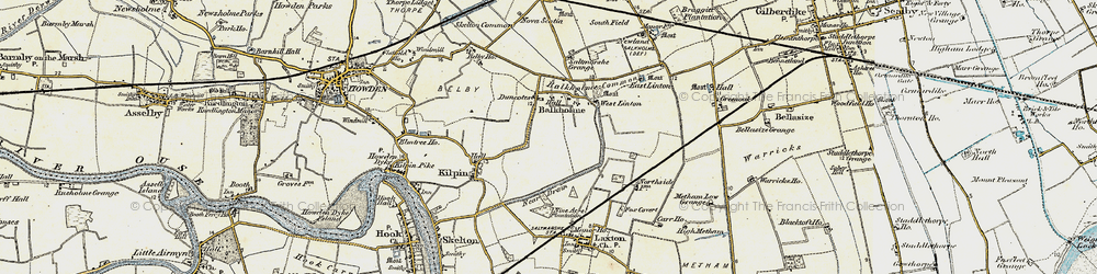 Old map of Belby Hall in 1903