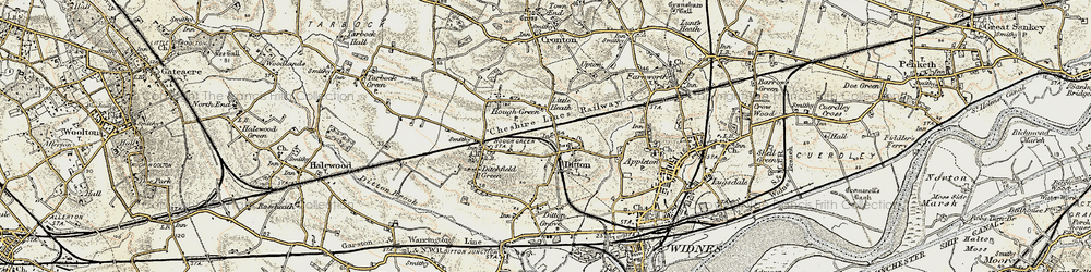 Old map of Ball o' Ditton in 1903