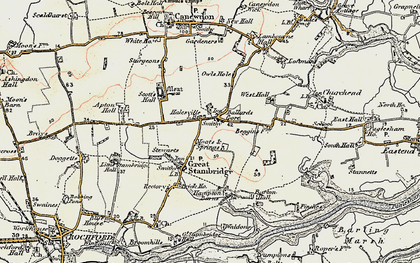 Old map of Ballards Gore in 1898