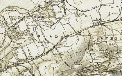Old map of Ballencrieff Mains in 1903-1906