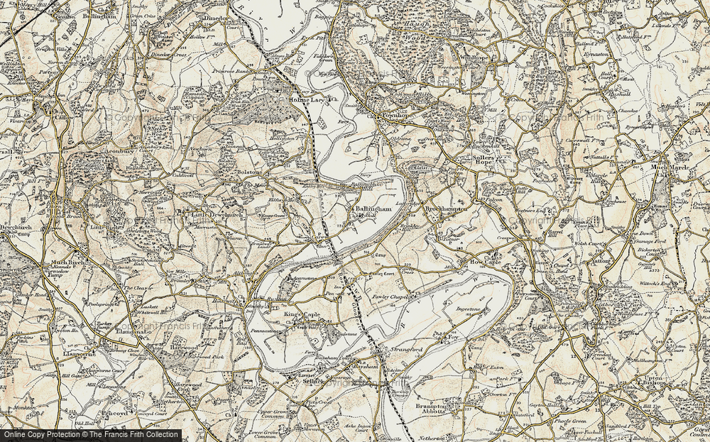 Old Map of Ballingham, 1899-1900 in 1899-1900